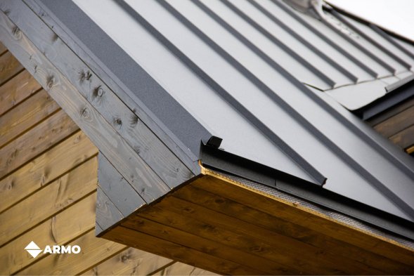 Самозащелкивающаяся кровля ARMO Rooftop Бархат Zn275