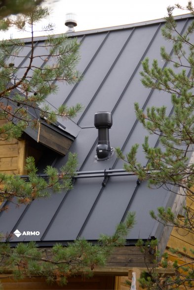 Самозащелкивающаяся кровля ARMO Rooftop Бархат Zn180