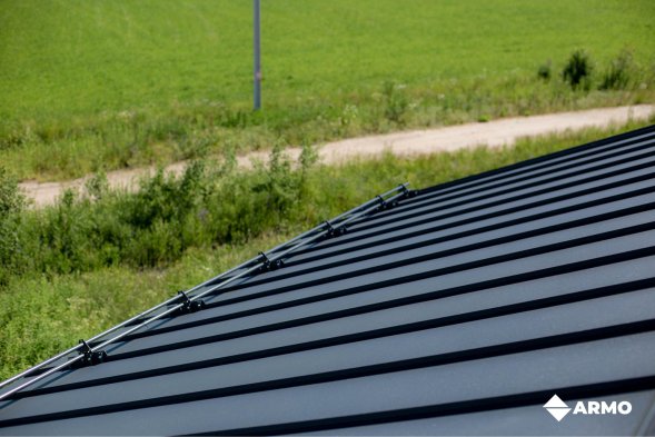 Самозащелкивающаяся кровля ARMO Rooftop Бархат Zn180
