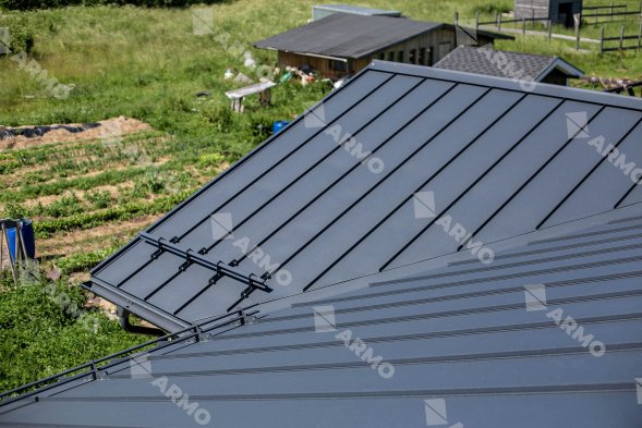 Самозащелкивающаяся кровля ARMO Rooftop Бархат Zn180
