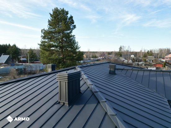 Двойной стоячий фальц ARMO GreenCoat Pural BT