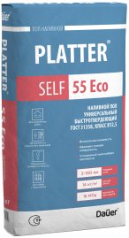 Наливной пол универсальный PLATTER SELF 55 Eco быстротвердеющий