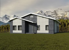 Фиброцементный сайдинг Roofas Board Stone Графит