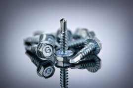 Саморез Граббер  HEX 19 мм Белый цинк