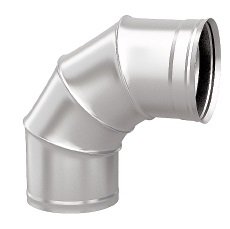 Дымоход Flue line Колено 90 град. одноконтурный