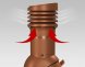 Вентиляционный выход Wirplast WiroVent EVO Е38(изолированный)
