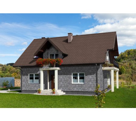 Фасадная плитка Технониколь Hauberk камень Сланец 1