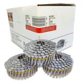 Кровельные гвозди H&H 3.1x32 Ring HDG 3600 шт.