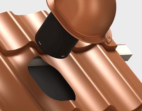 Вентвыход Роторный WiroVent EVO T04-PP неизолированный для металлочерепицы