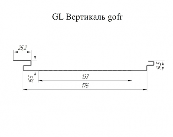Софит металлический Grand Line Вертикаль Pural Matt