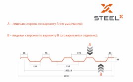 Профнастил НС44 SteelX SKARDEX