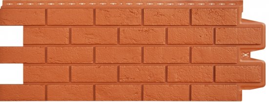 Фасадные панели Grand Line состаренный кирпич Classic терракотовый