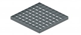 Решетка Steelot для дождеприемника SteeStart 300х300 B125 стальная ячеистая