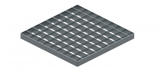 Решетка Steelot для дождеприемника SteeStart 300х300 B125 стальная ячеистая