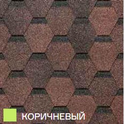 Мягкая кровля Docke Original Шестигранник Коричневый