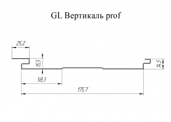 Софит металлический Grand Line Вертикаль PurPro