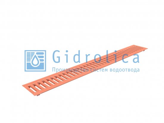Решетка водоприемная Gidrolica для лотков DN100 длина 1м