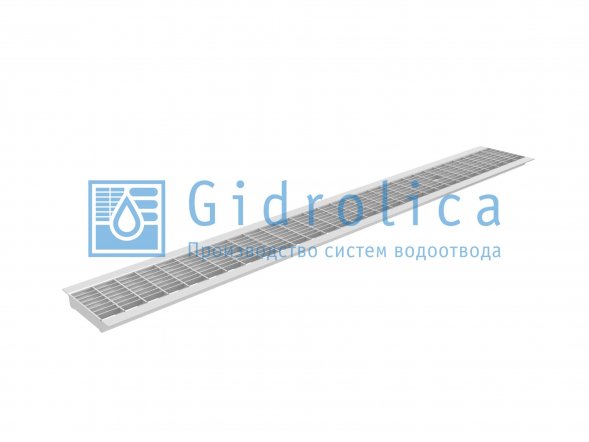 Решетка водоприемная Gidrolica для лотков DN100 длина 1м