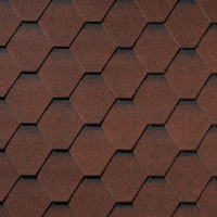 Гибкая черепица Quiet tile Shadow Карминно-красный