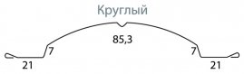 Штакетник Grand Line Круглый Фигурный  Полиэстер - double