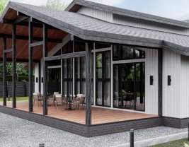 Фасадная плитка Технониколь Hauberk Цокольный кирпич Фламандский 1