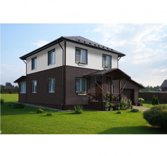 Фасадные панели Grand Line Сланец Design Plus орех