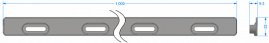 Фасадный стартовый профиль Docke