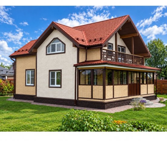 Фасадные панели Grand Line Я-фасад Балтийский кирпич Classic песок