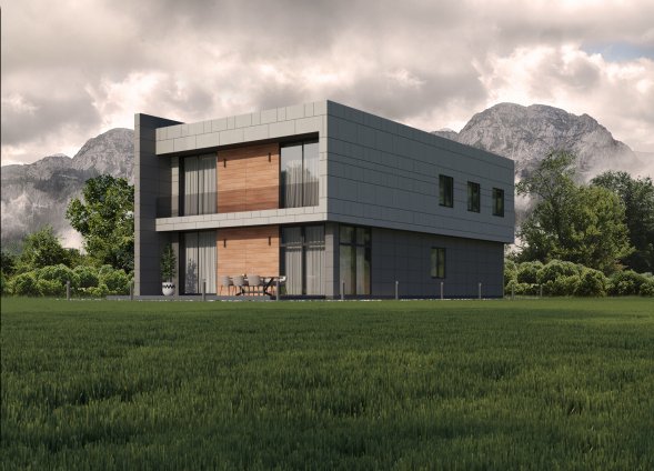 Фиброцементные панели Roofas COLOR Line Light Gray