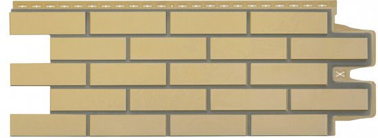 Фасадные панели Grand Line Клинкерный Кирпич Design песочный со швом