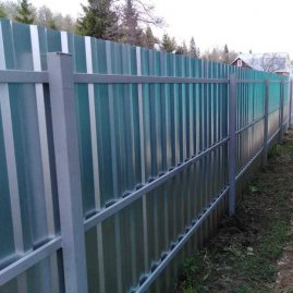Столбы для забора профильный 60х40 мм